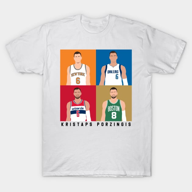 KRISTAPS PORZINGIS T-Shirt by origin illustrations